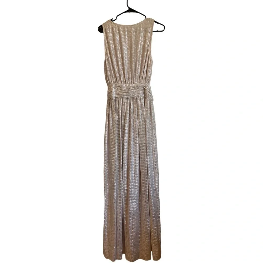 NWT Ramy Brook Callie Metallic High Low Dress